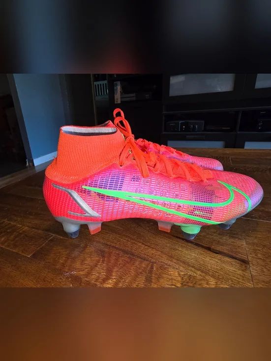Nike Mercurial Superfly 8 Elite SG-PRO 'Bright Crimson' DD3688-601 Womems 6.5 - Picture 6 of 11
